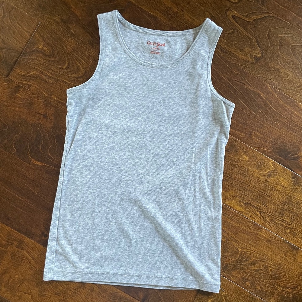 Grey gray undershirt tank top sleeveless shirt